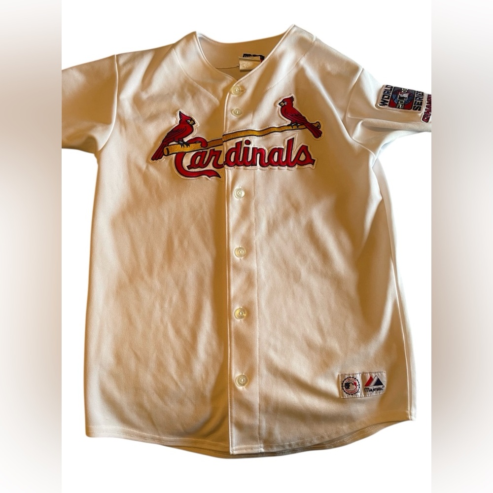 Vintage Albert Pujols Jersey unisex children’s  Large Majestic World Series